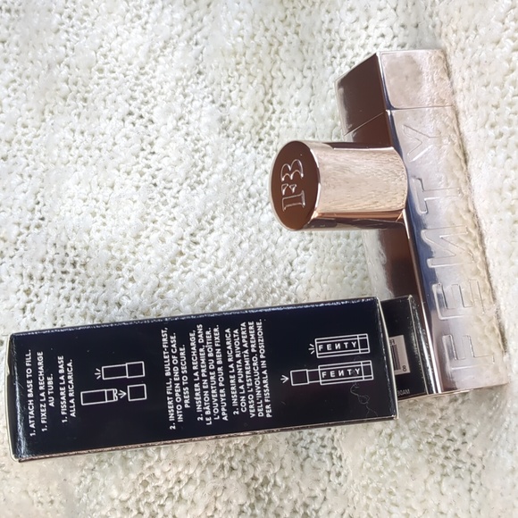 FENTY ICON "The Case" Two-piece Empty Refillable Case, Metallic Nude - Picture 9 of 14